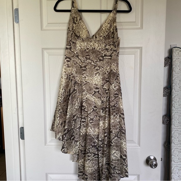 Free People Snake/Animal Print Midi Length Dress - Picture 9 of 11